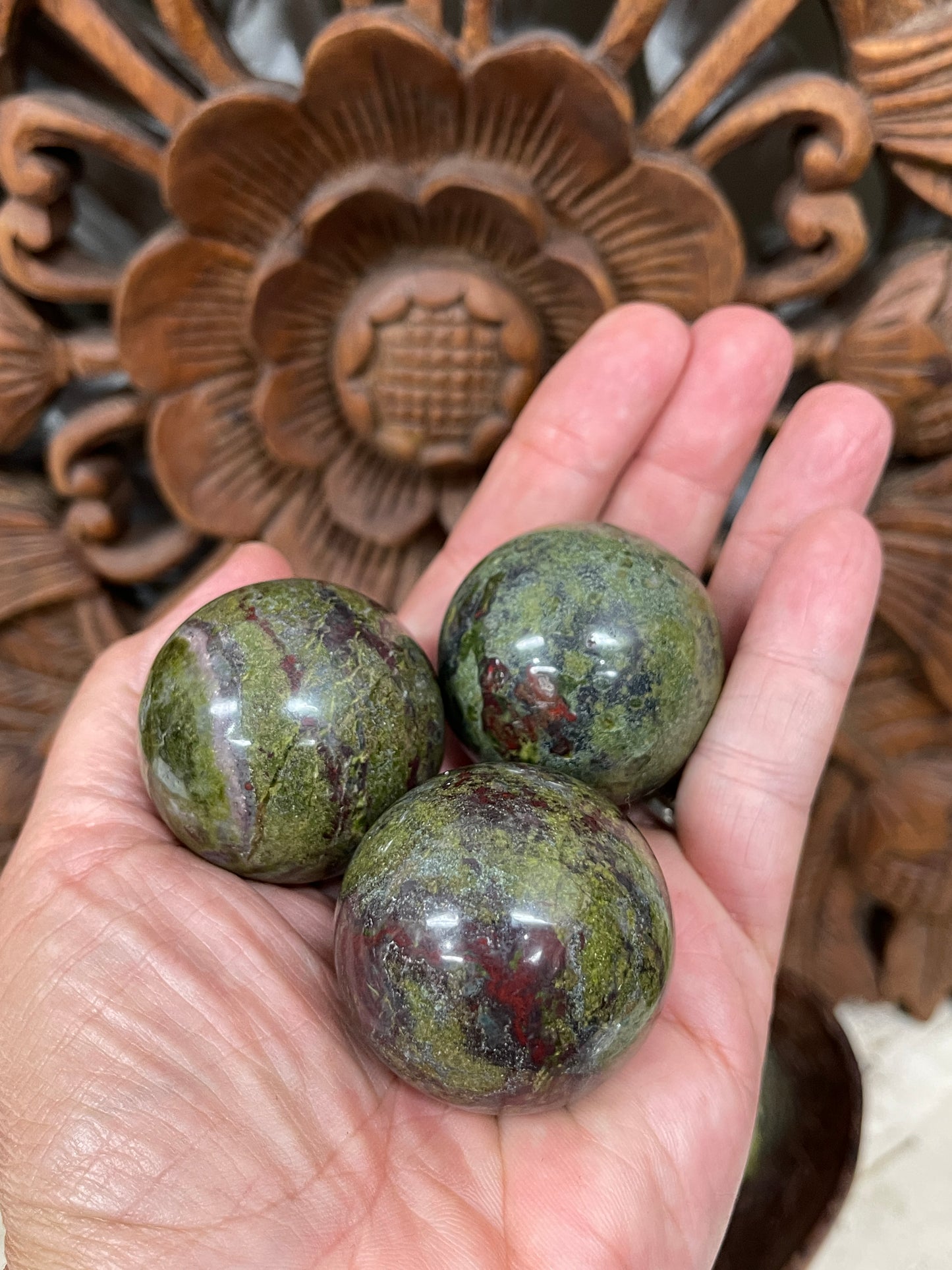 Dragons Blood Jasper Spheres