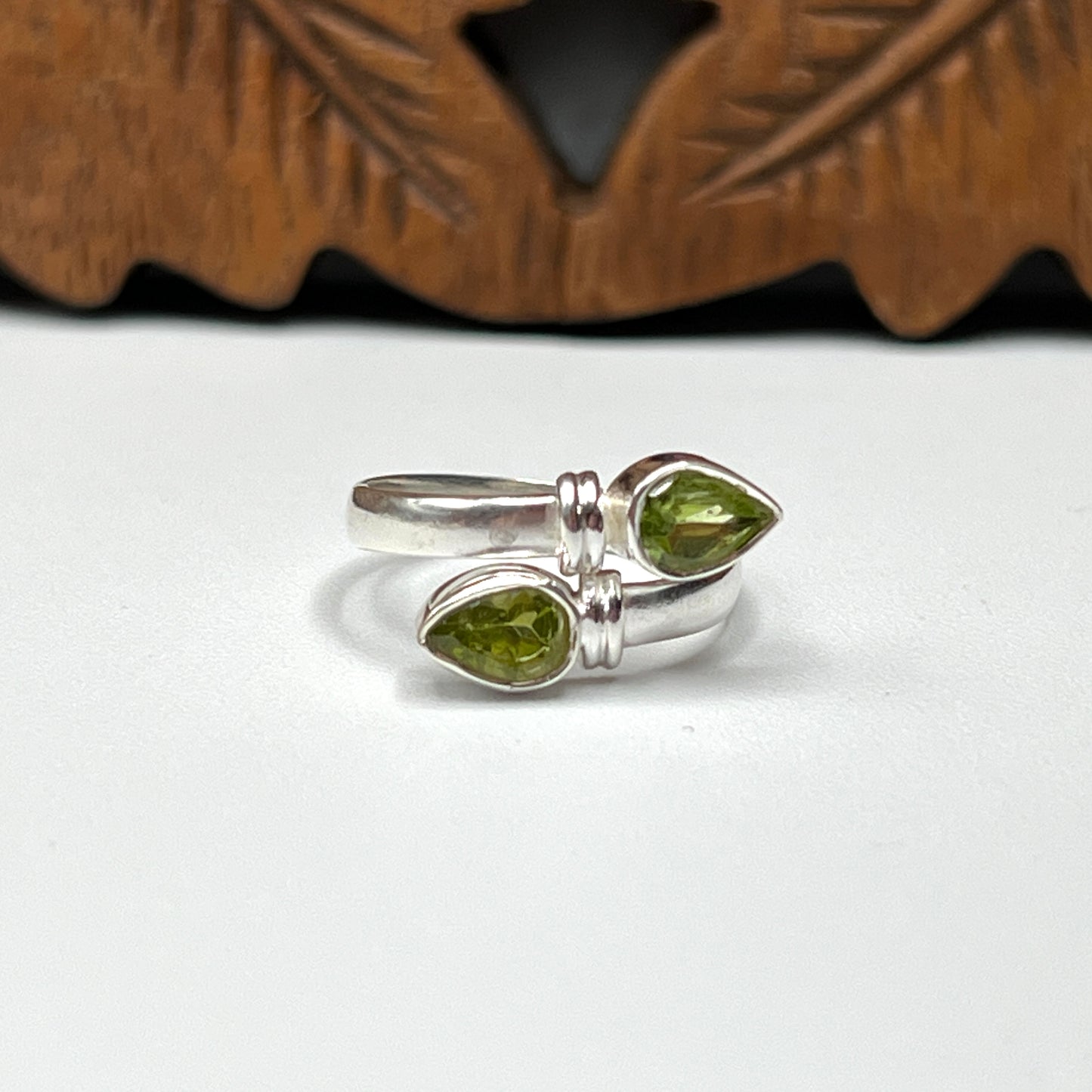 Double Teardrop Ring