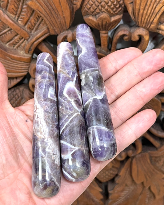 Chevron Amethyst Wands
