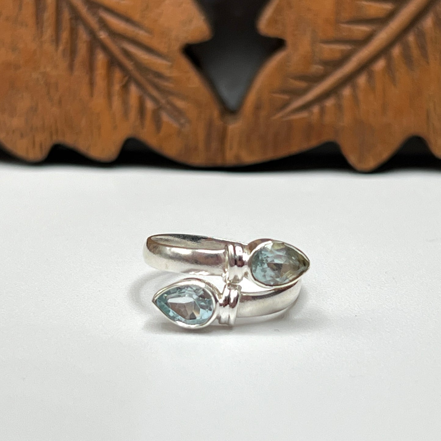 Double Teardrop Ring