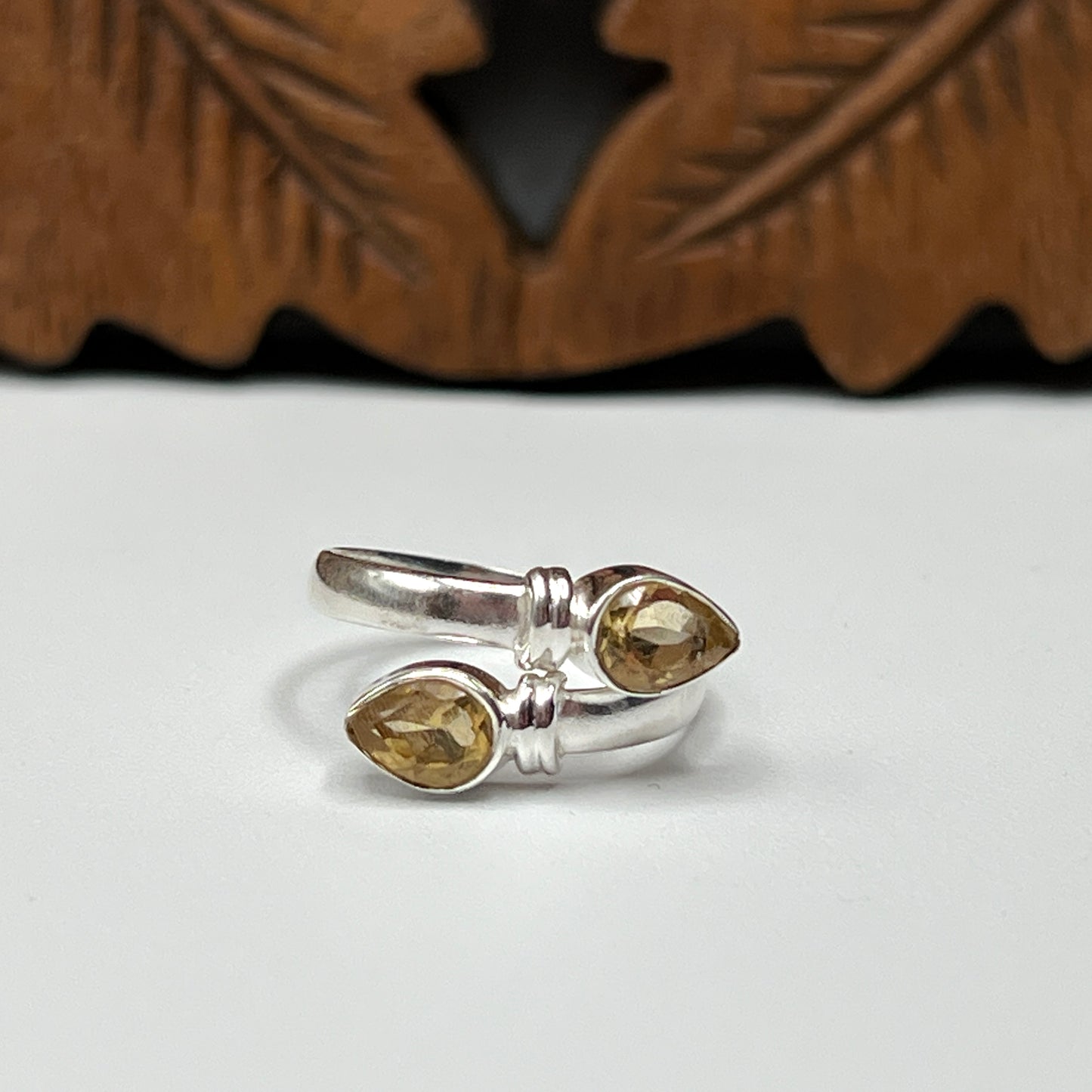 Double Teardrop Ring