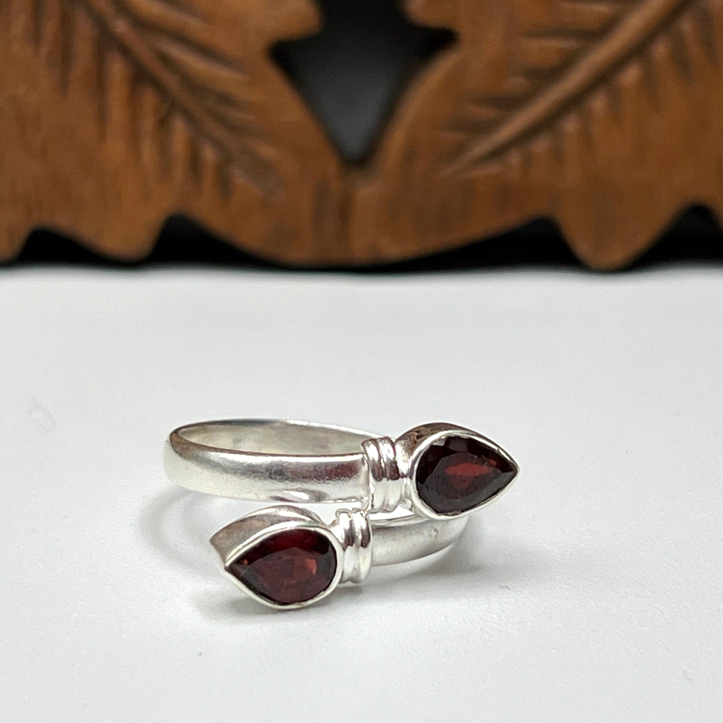 Double Teardrop Ring