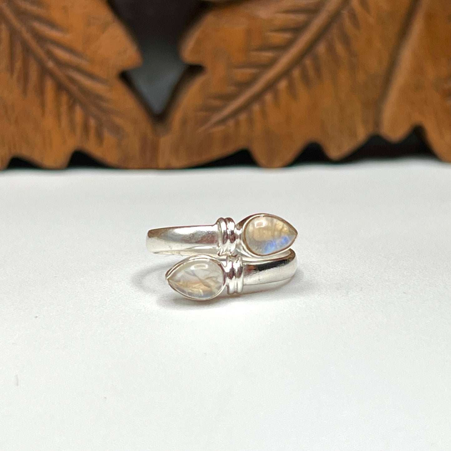 Double Teardrop Ring