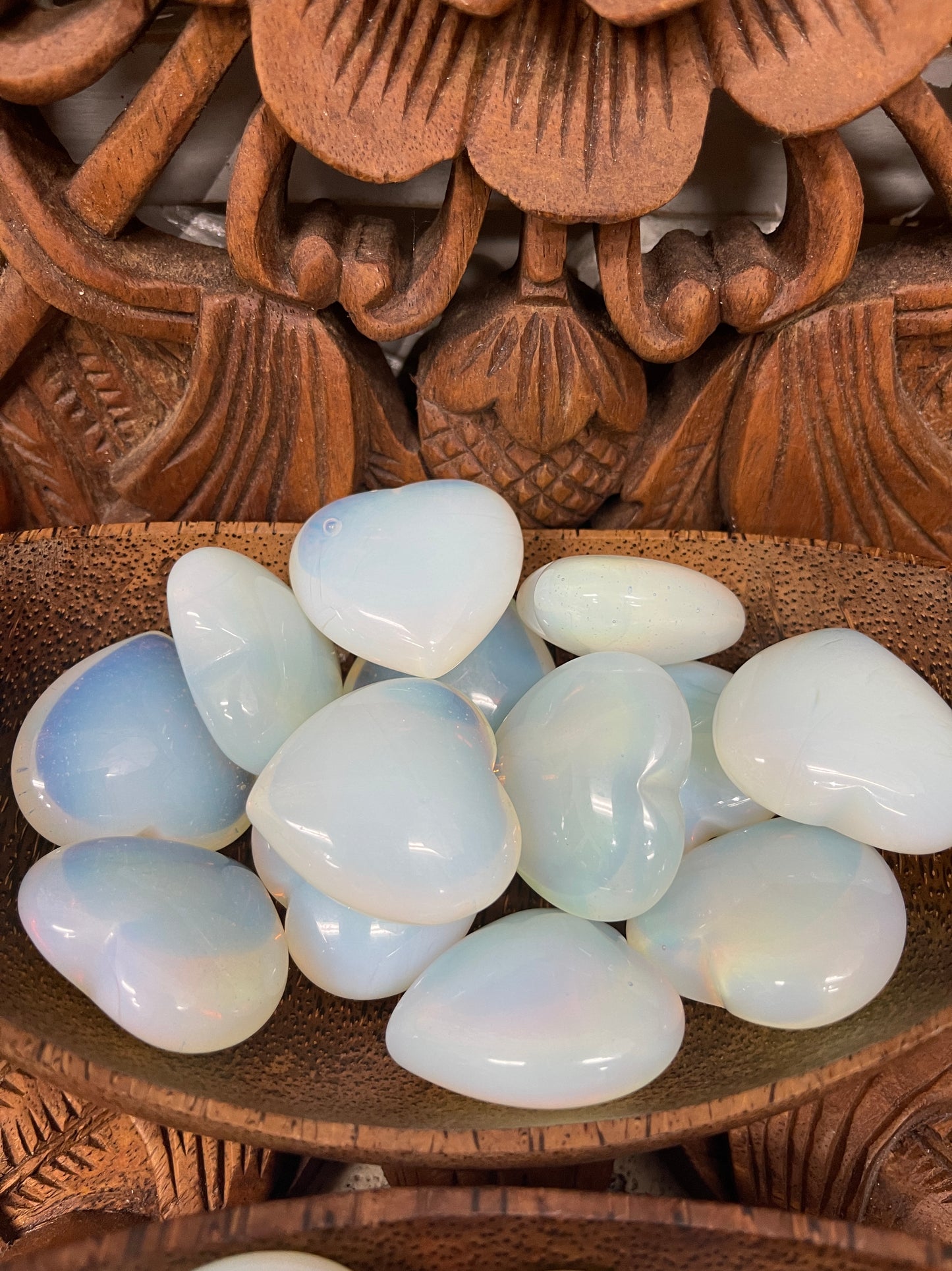 Opalite Pocket Hearts - Available in 2 Sizes