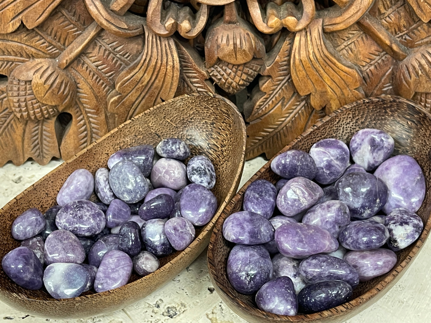Lepidolite Tumbles