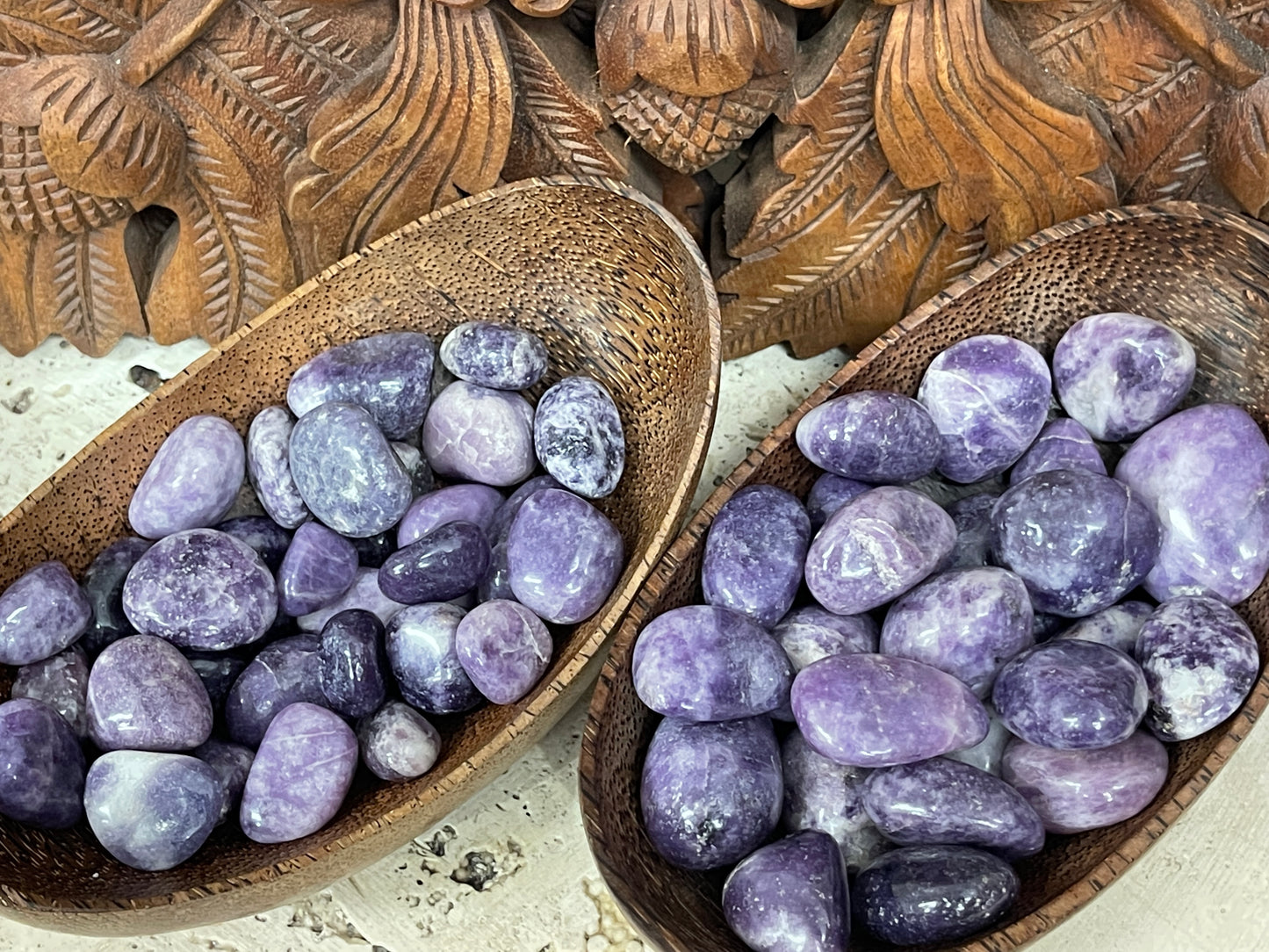 Lepidolite Tumbles