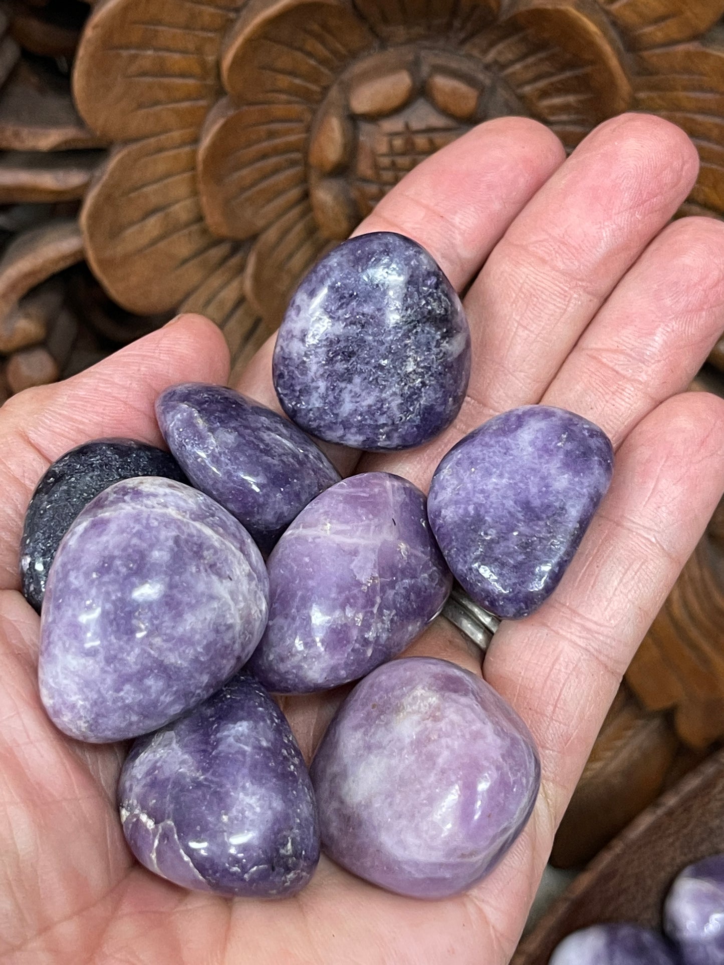 Lepidolite Tumbles