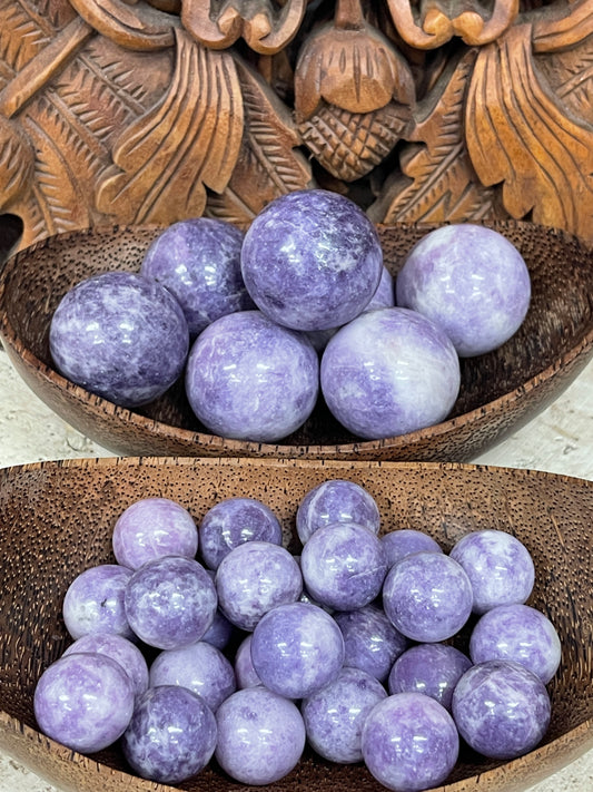 Lepidolite Spheres