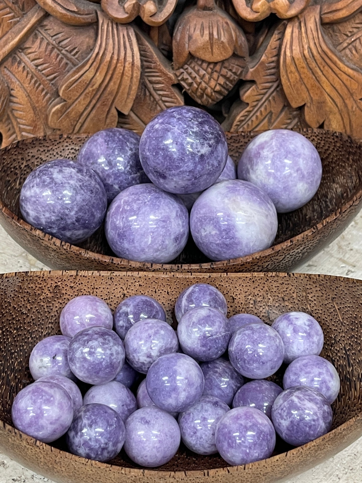 Lepidolite Spheres