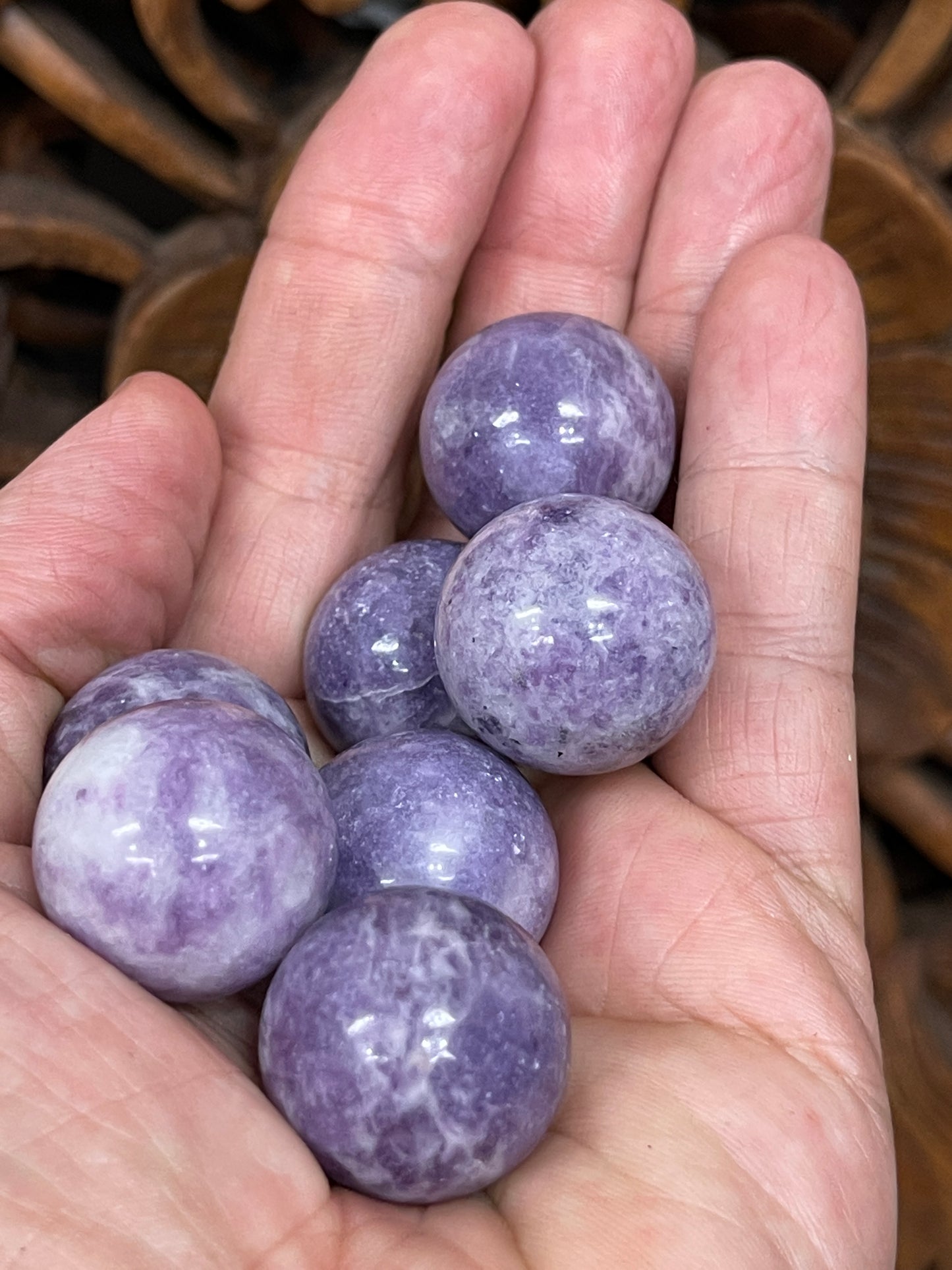 Lepidolite Spheres