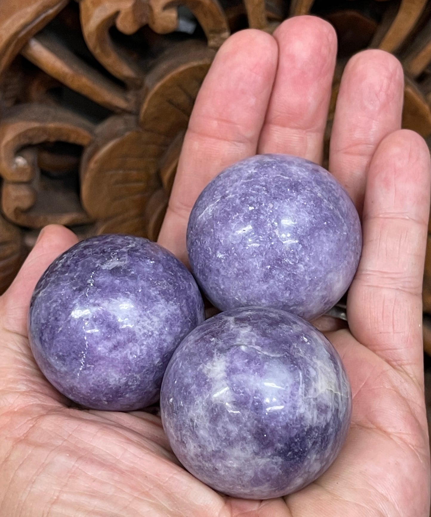 Lepidolite Spheres