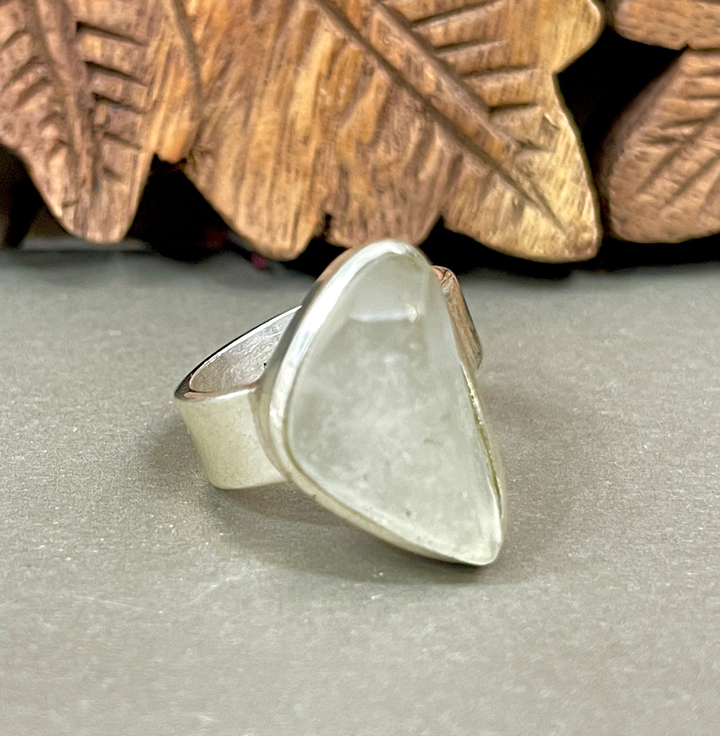 Raw Libyan Glass Rings - Transformation Stone