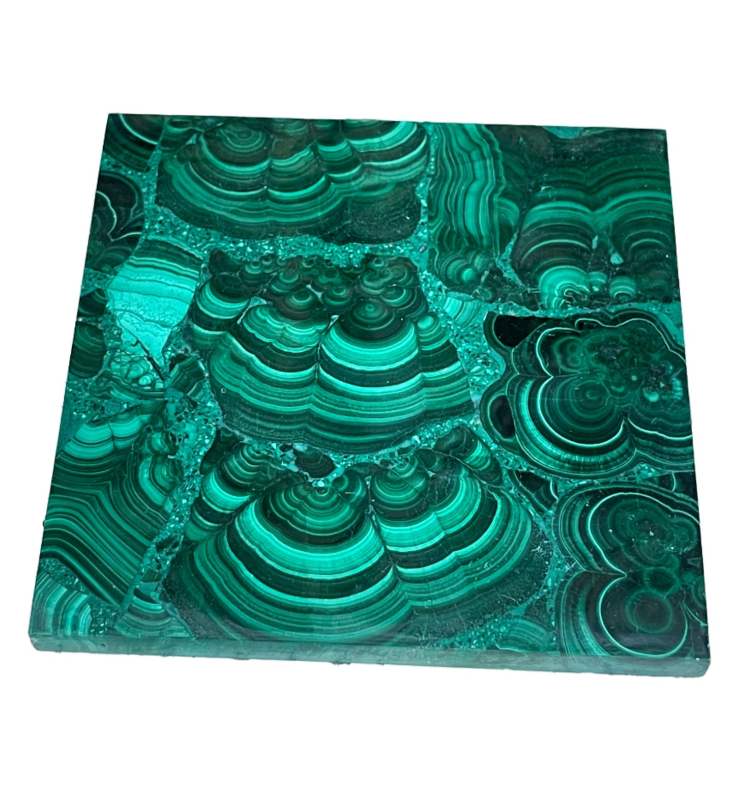 Malachite Coasters or Cleansing tiles from Africa