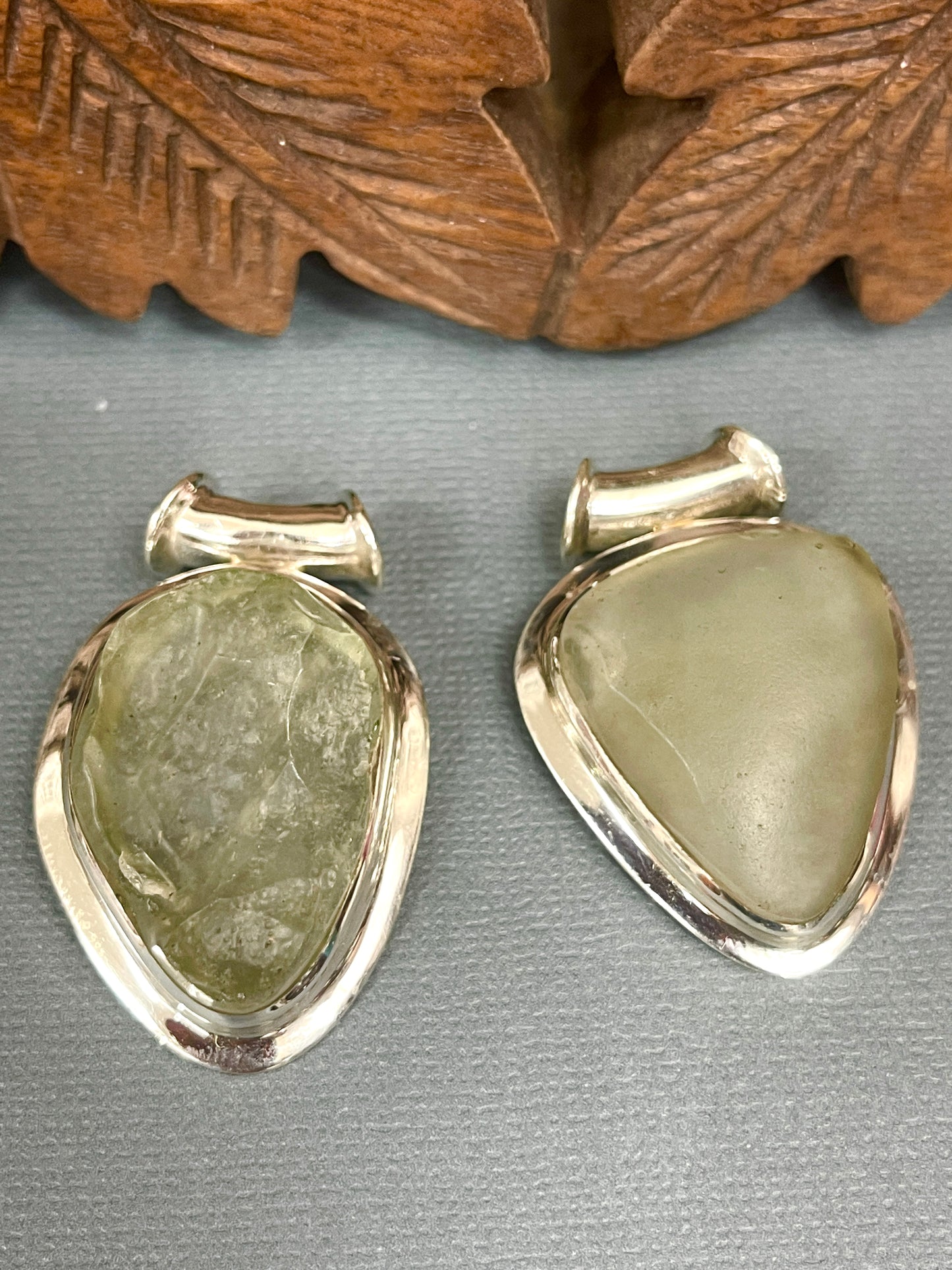 Libyan Glass Slide Pendants - Transformation Stone