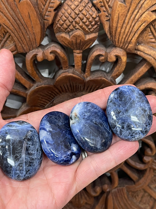 Sodalite Palm Stones