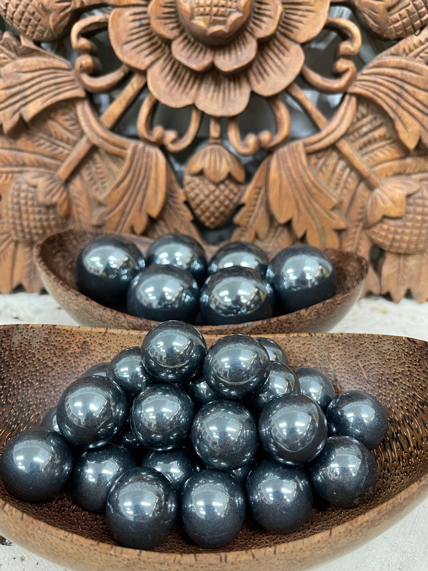 Black Obsidian Spheres