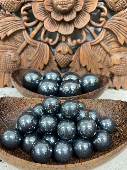 Black Obsidian Spheres
