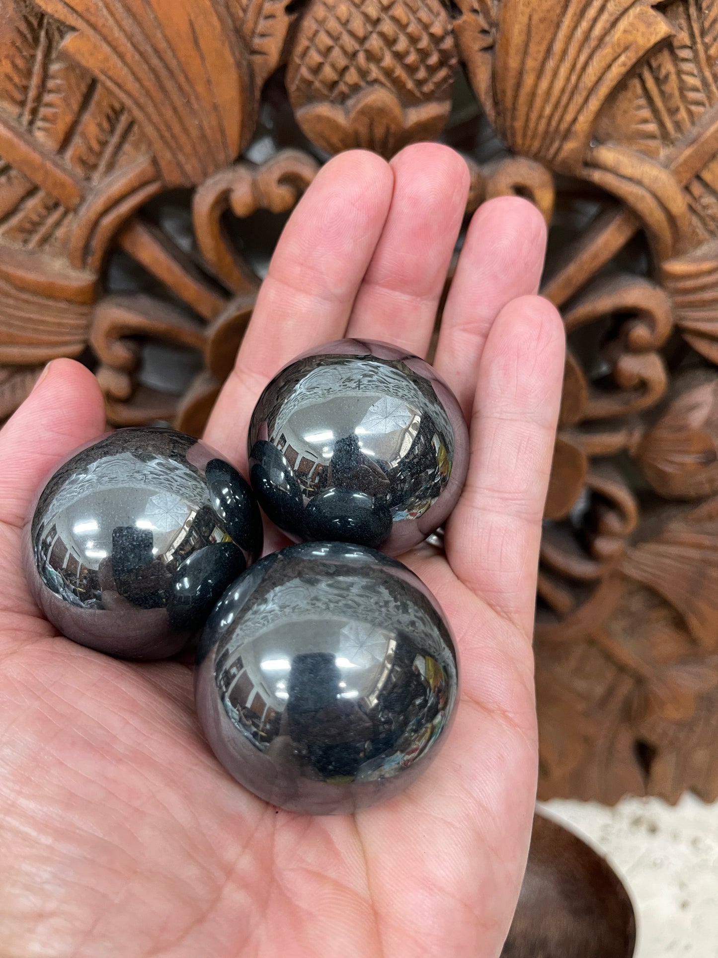 Black Obsidian Spheres