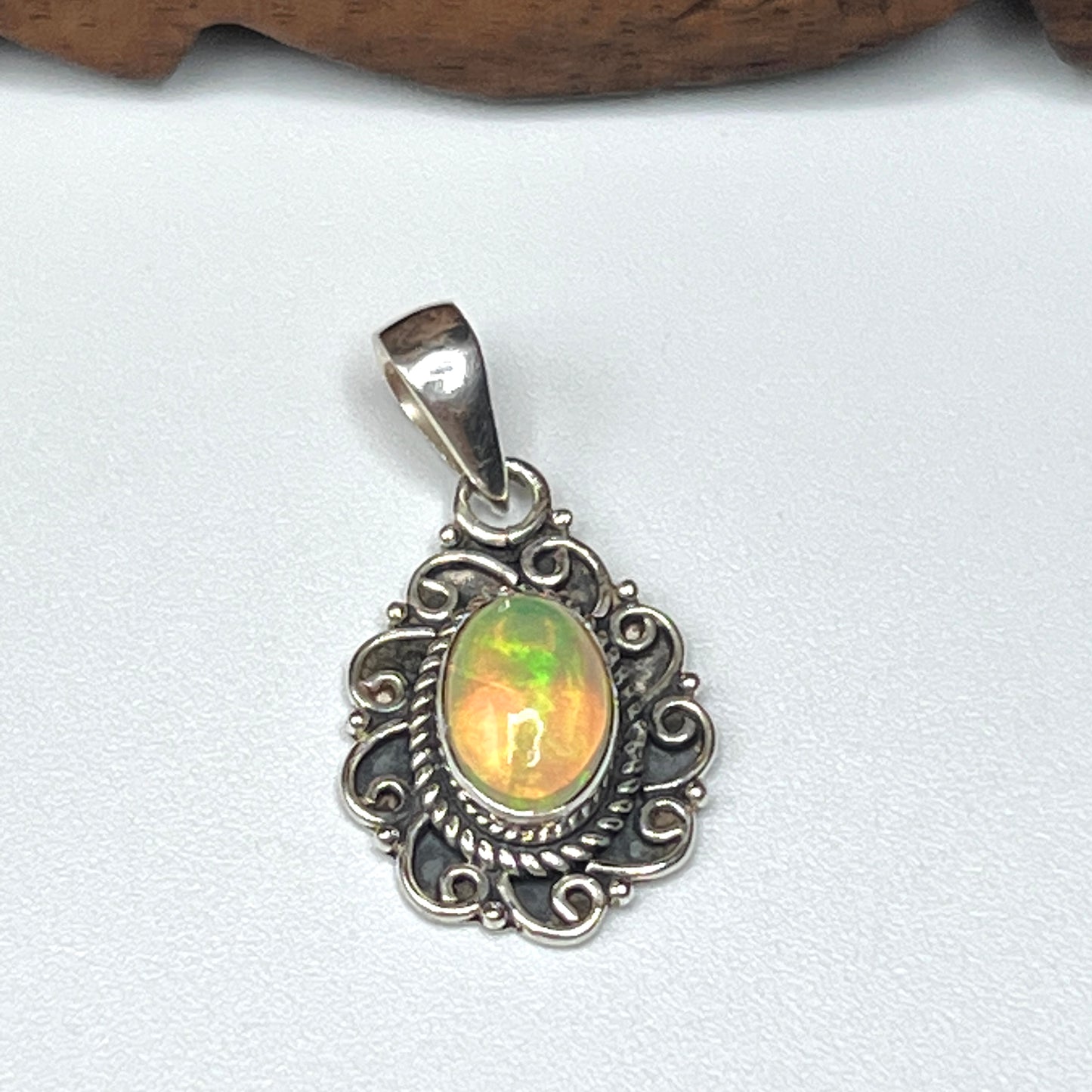 Natural Ethiopian Opal Pendants