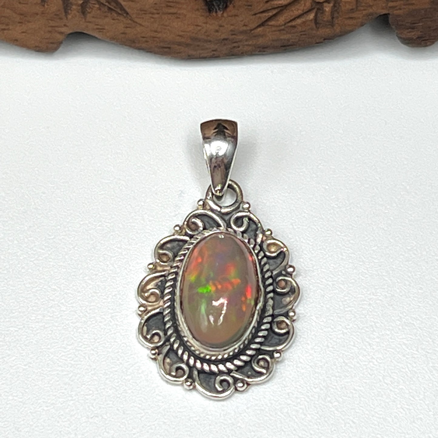 Natural Ethiopian Opal Pendants