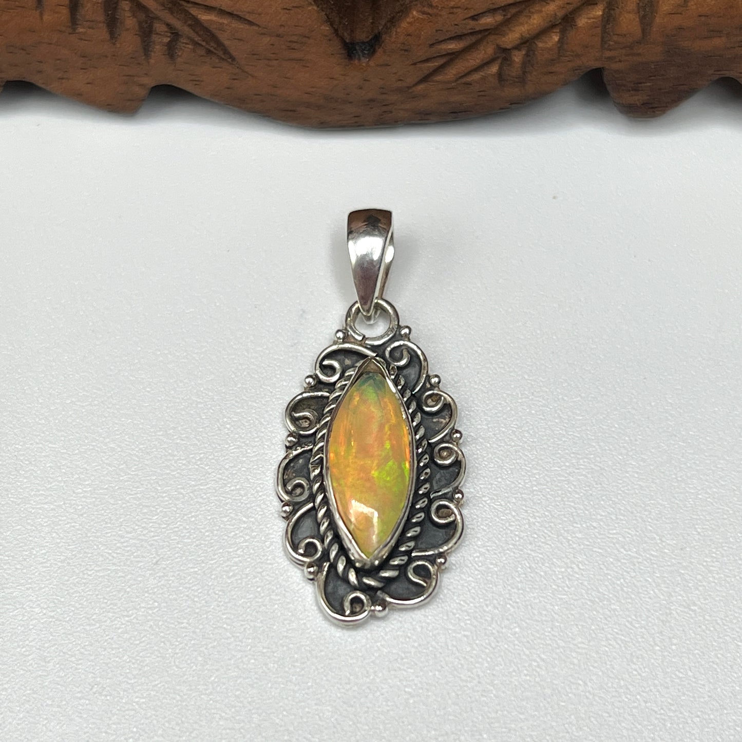 Natural Ethiopian Opal Pendants