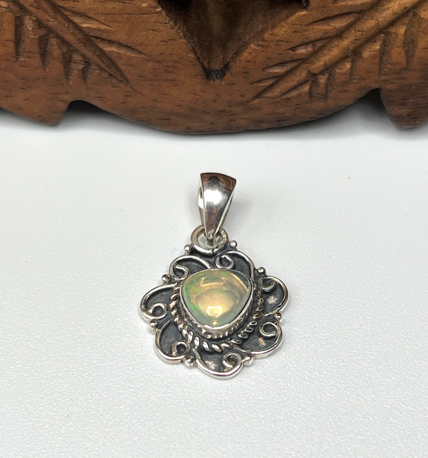 Natural Ethiopian Opal Pendants