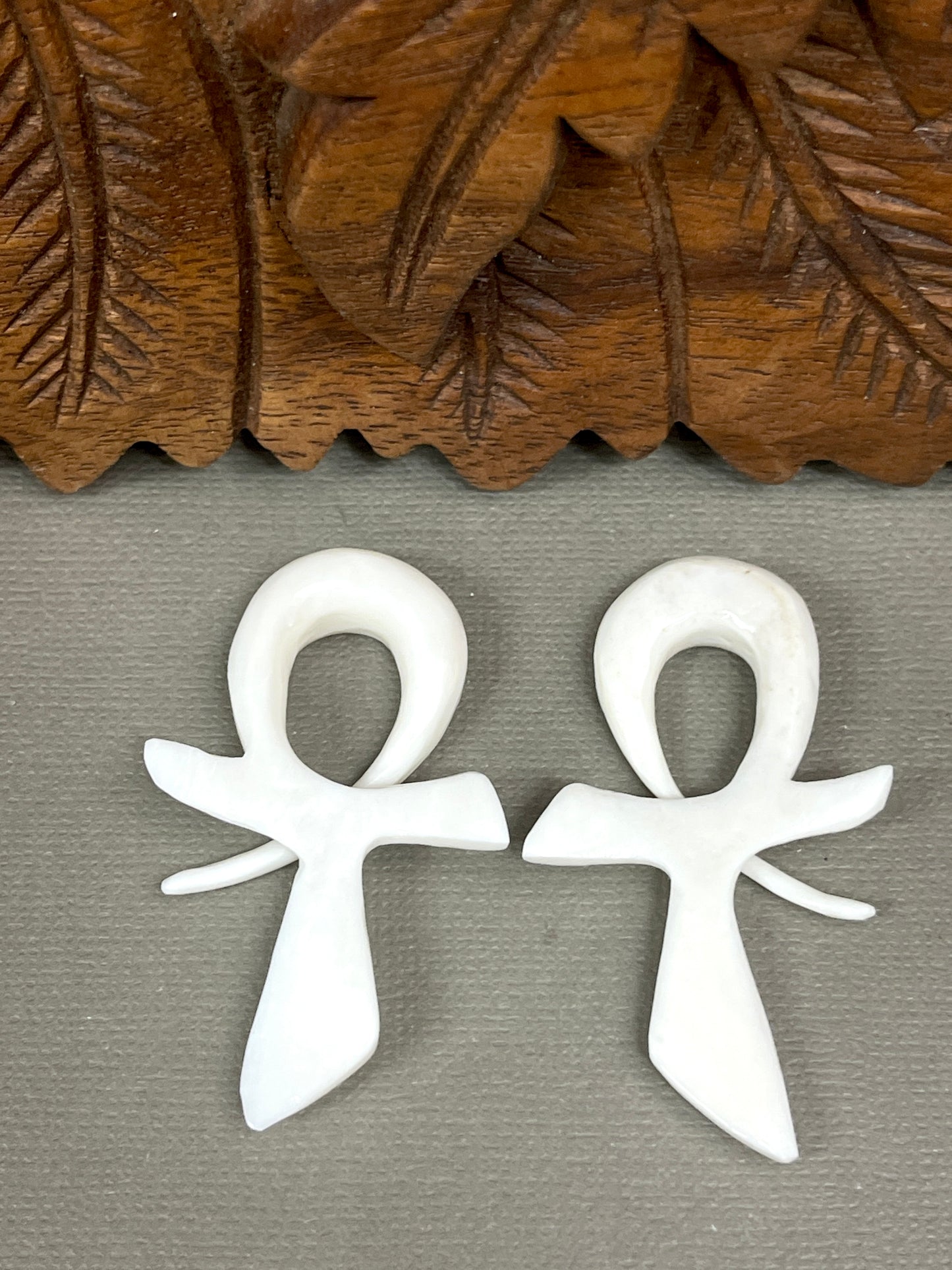 Ankh Gauged Earrings - Available in 6g-0g