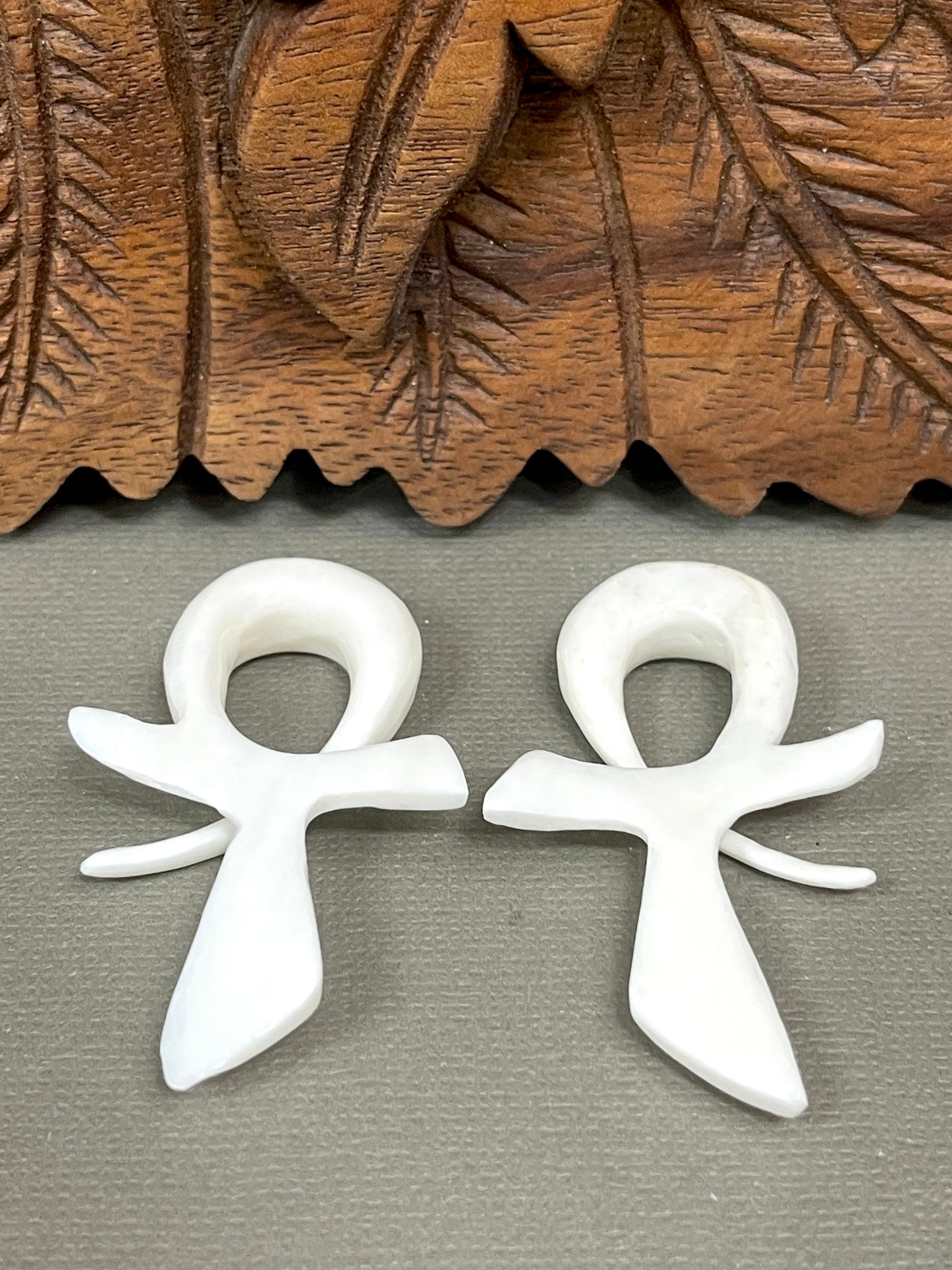 Ankh Gauged Earrings - Available in 6g-0g