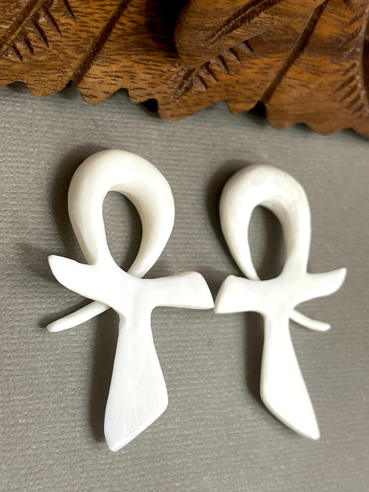 Ankh Gauged Earrings - Available in 6g-0g