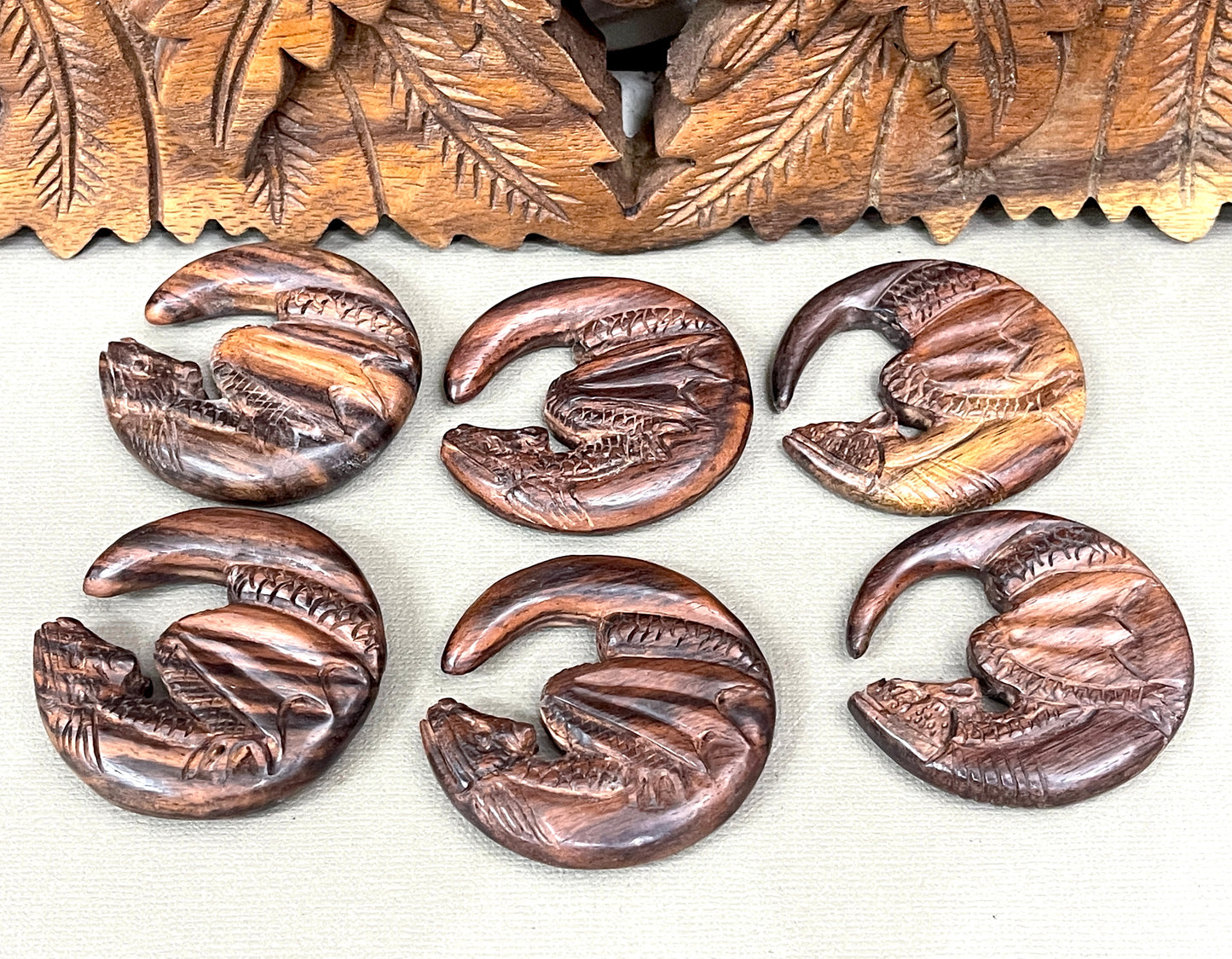 Dragon Gauged Earrings - Available in 0-1/2"