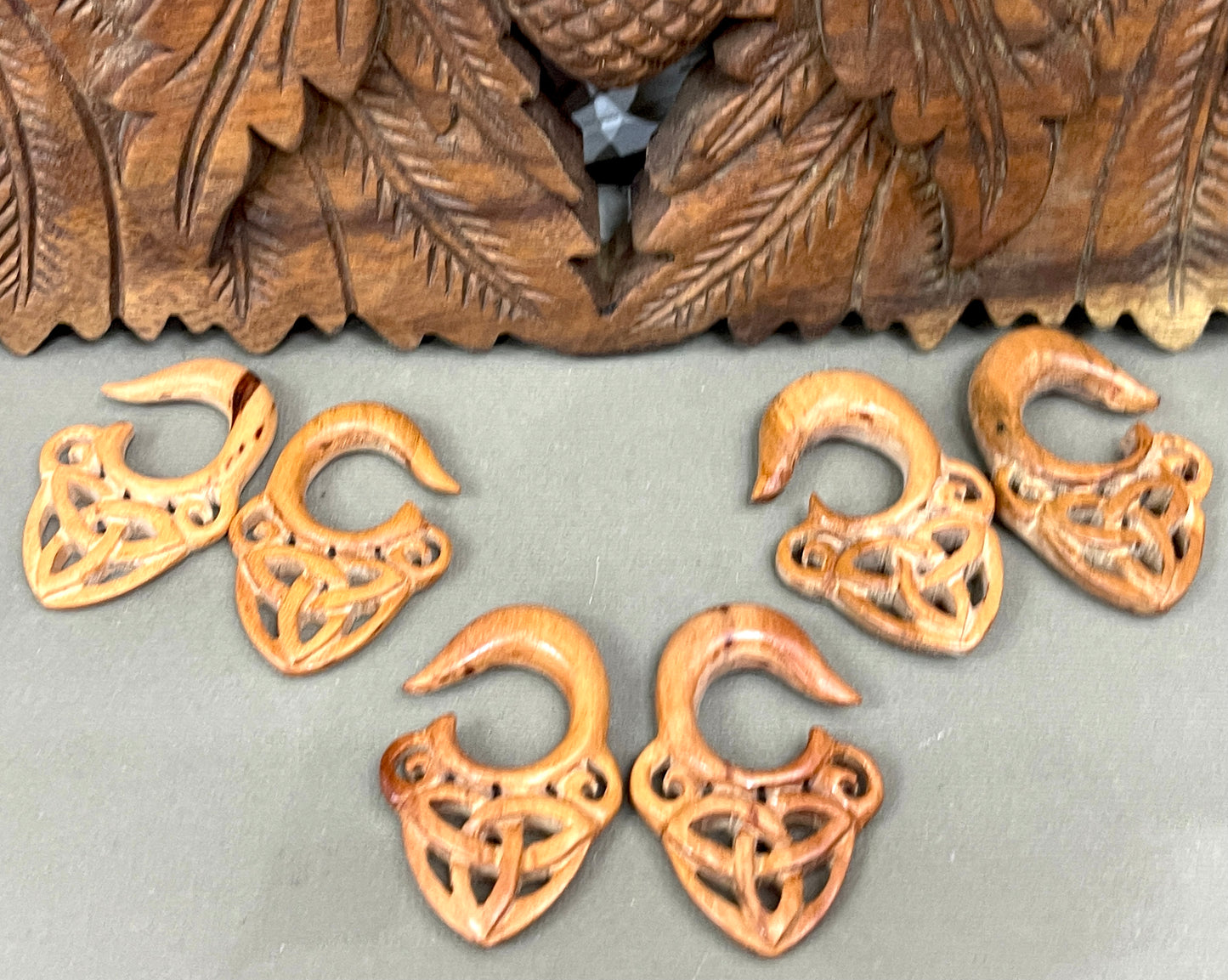 Celtic Knot Gauged Earrings - Available in 0-1/2"