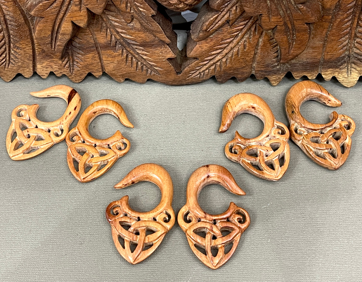 Celtic Knot Gauged Earrings - Available in 0-1/2"