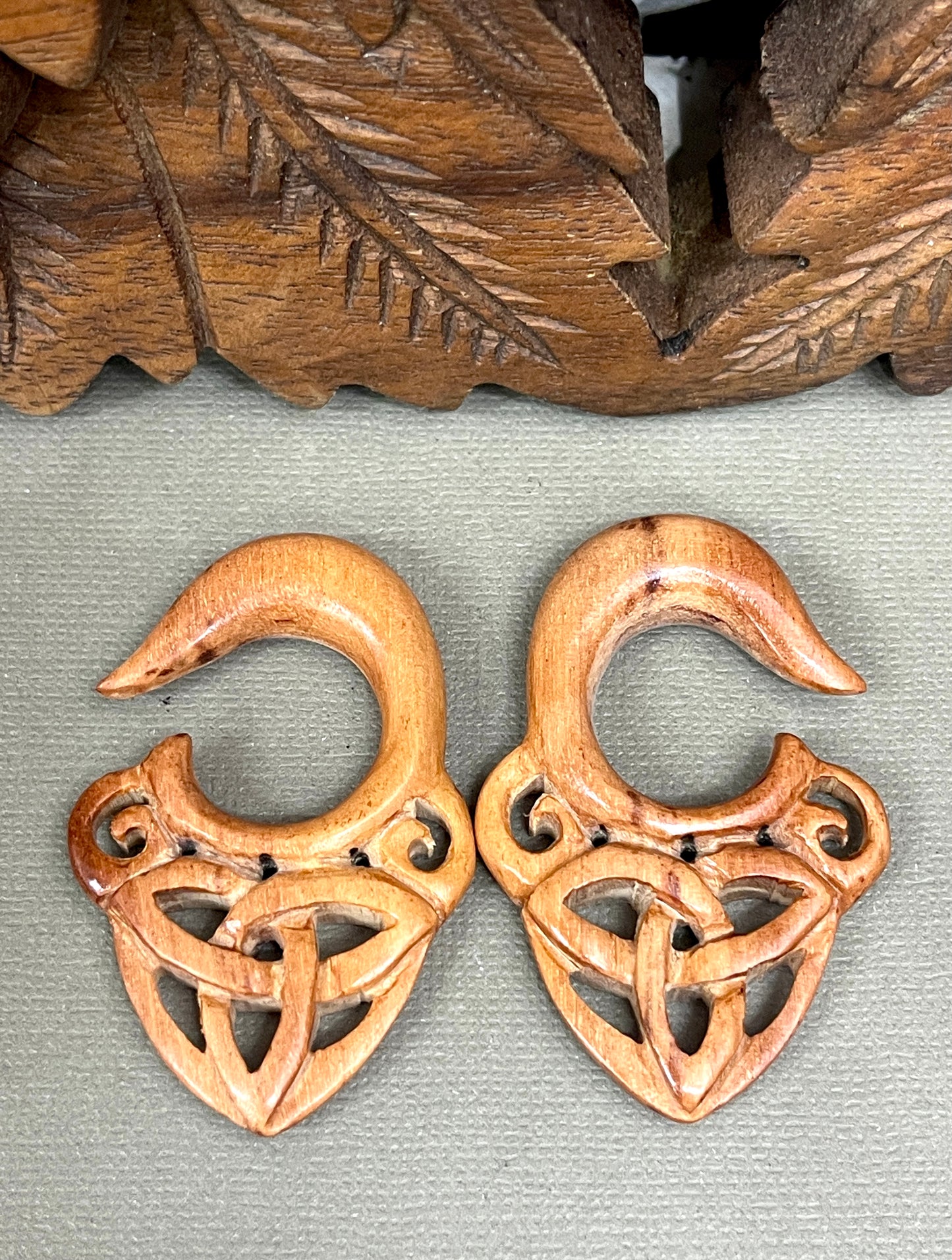 Celtic Knot Gauged Earrings - Available in 0-1/2"