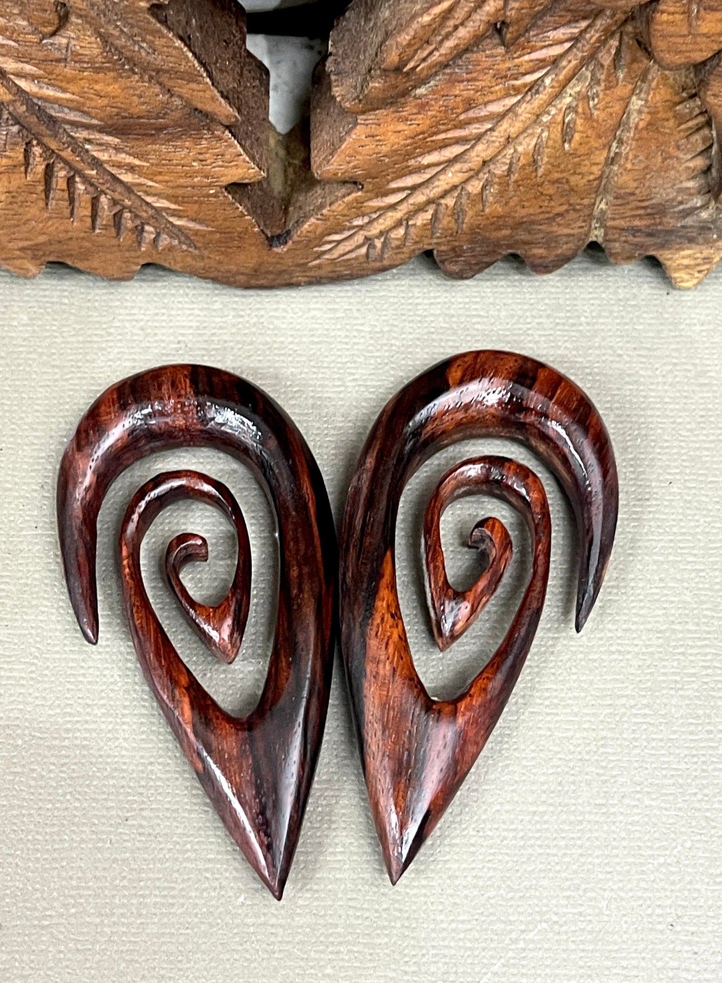 Spiral Gauged Earrings - Available in 0-1/2"