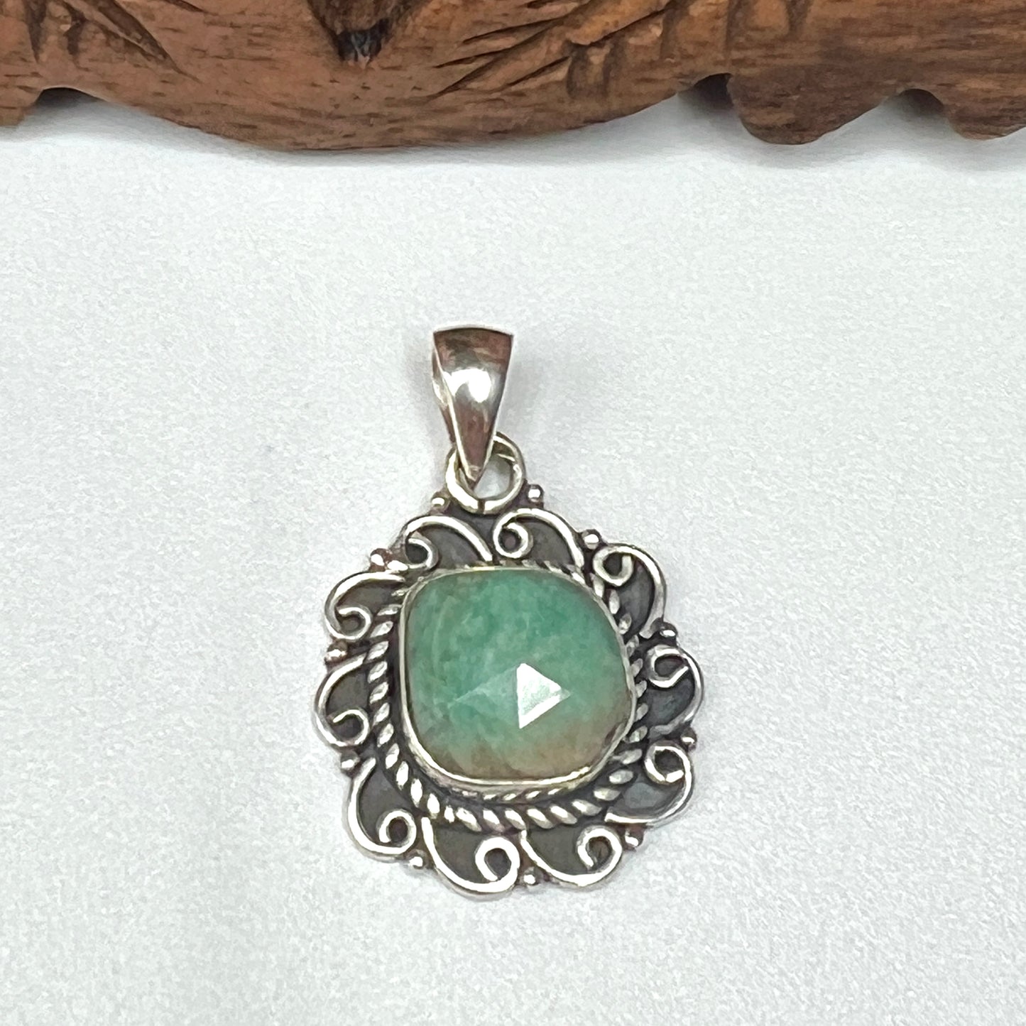 Faceted Emerald Pendants