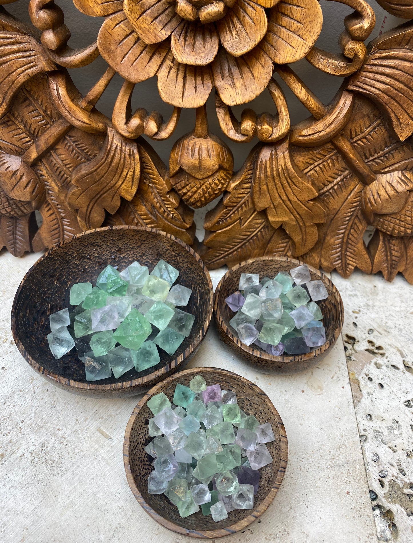Natural Fluorite Octahedrons | 3 Sizes
