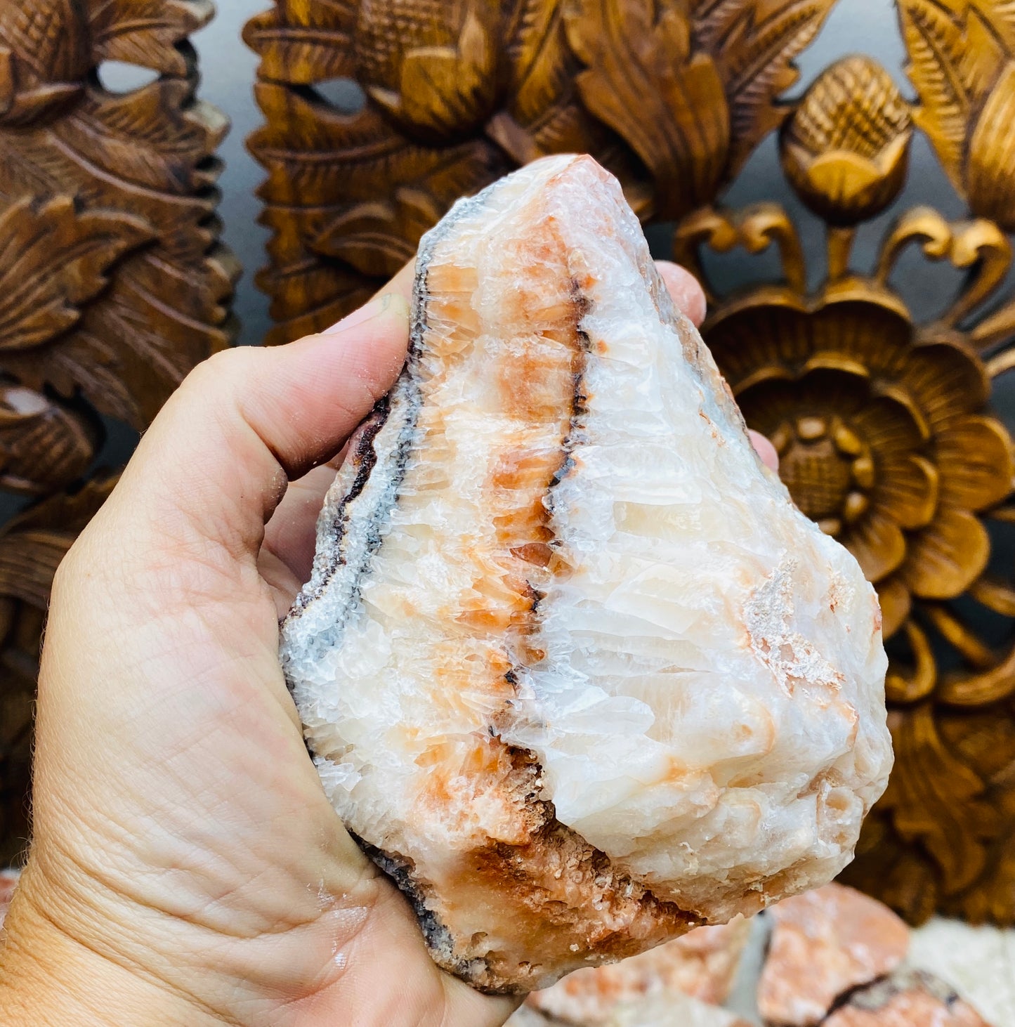 Large Size Red Calcite Chunks - 4 sizes available