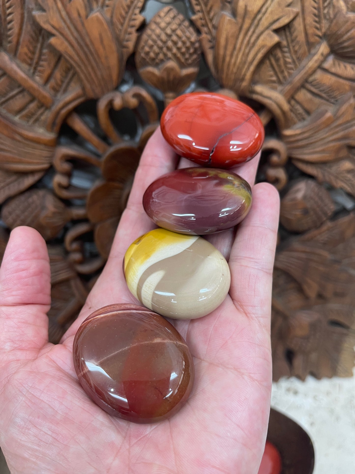 Mookite Palm Stones & Worry Stones