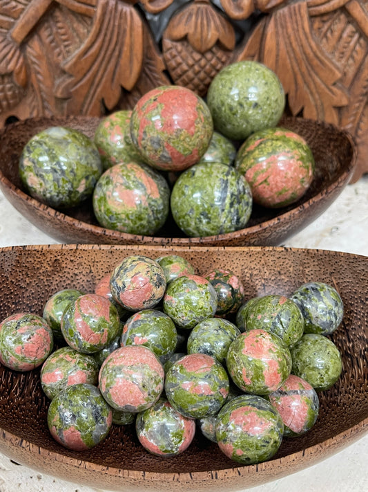 Unakite Spheres