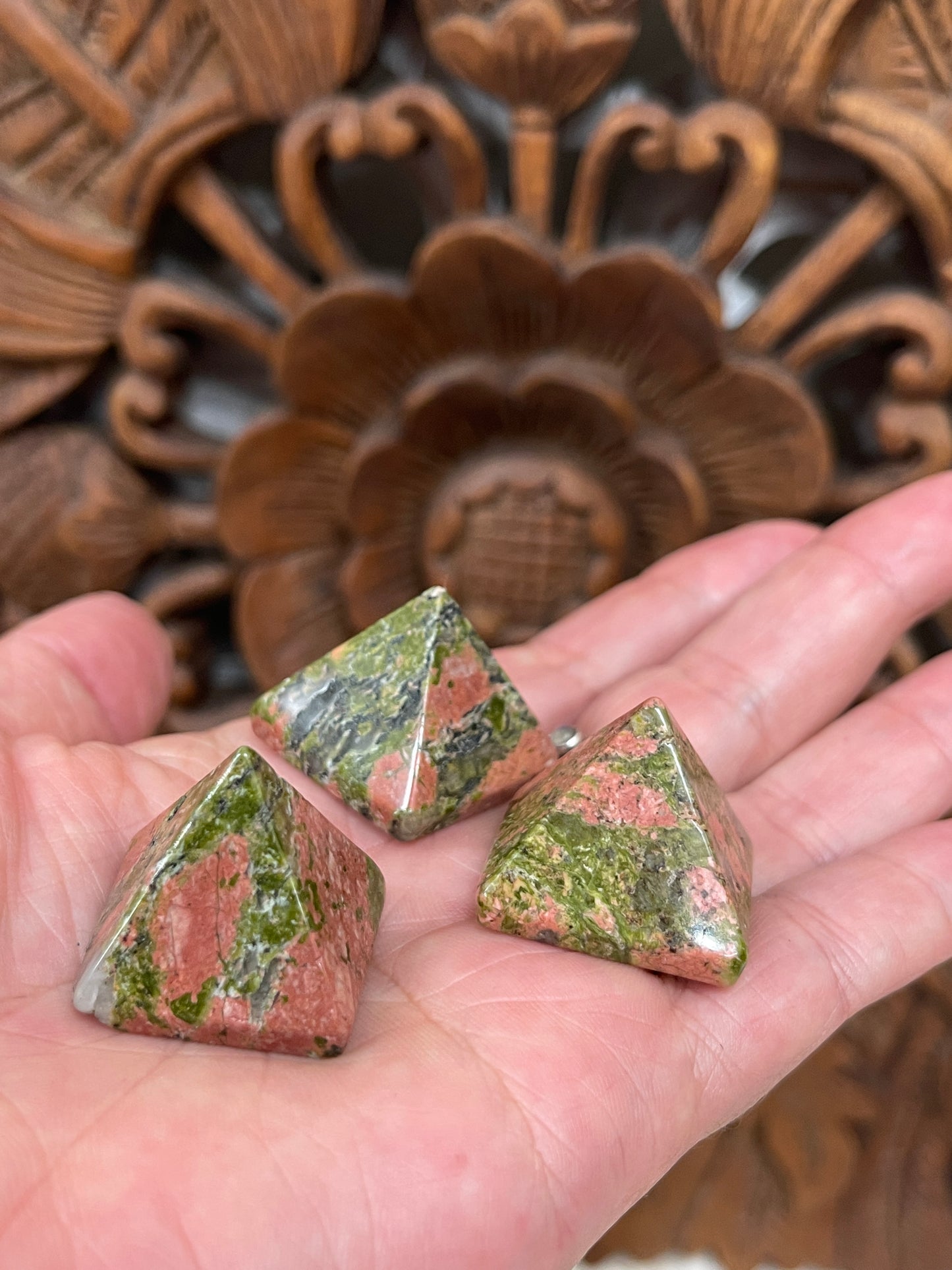 Unakite Pyramids