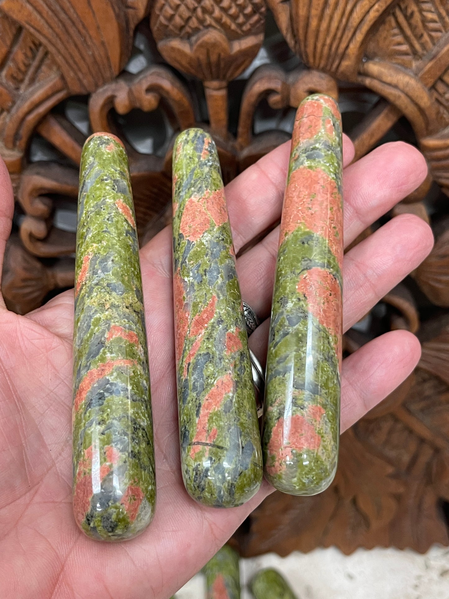 Unakite Massage Stones