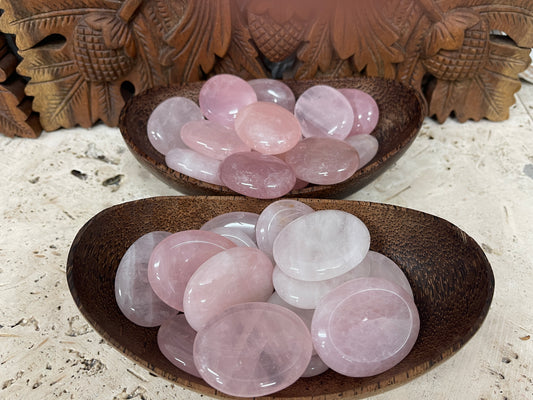 Rose Quartz Palm Stones & Worry Stones