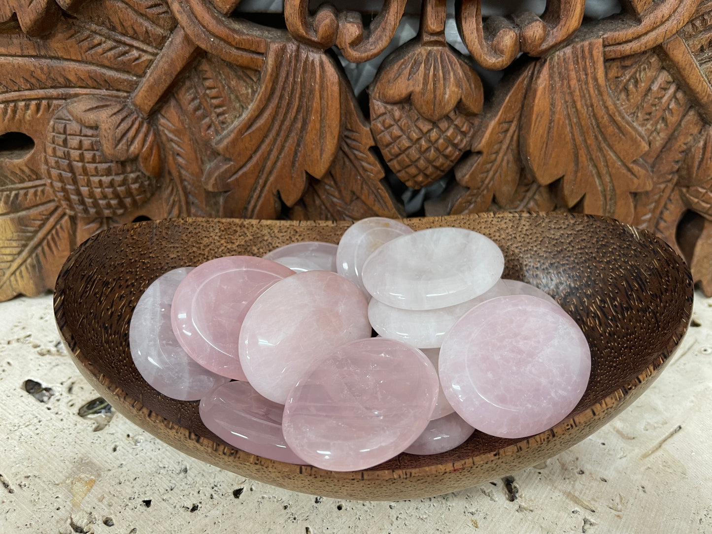 Rose Quartz Palm Stones & Worry Stones