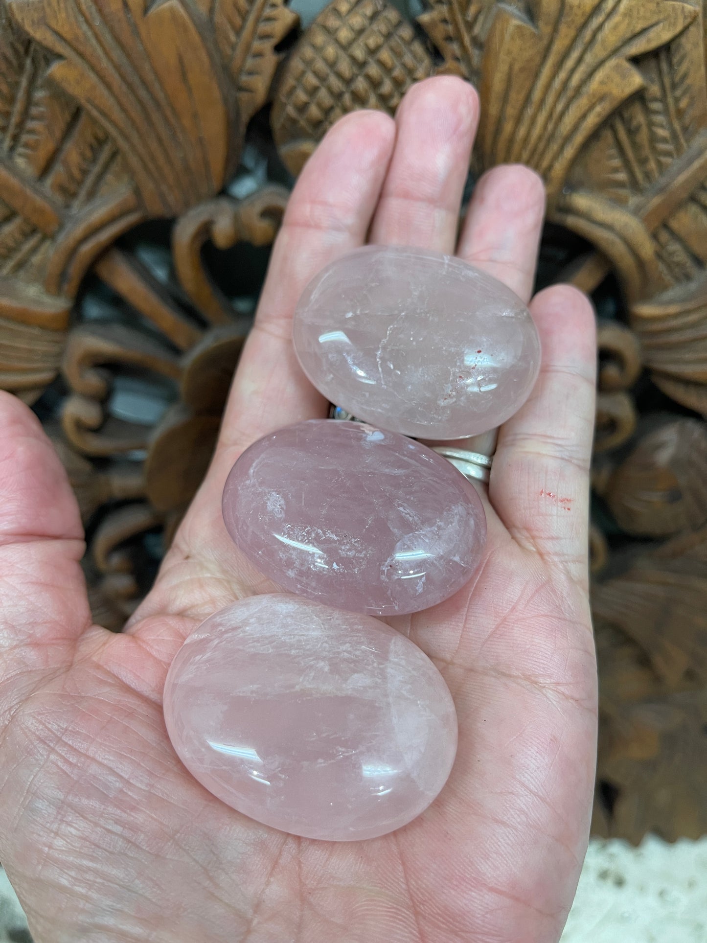 Rose Quartz Palm Stones & Worry Stones