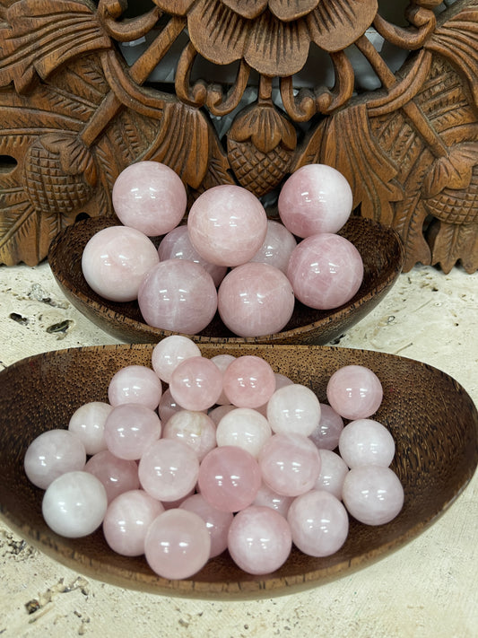 Rose Quartz Spheres