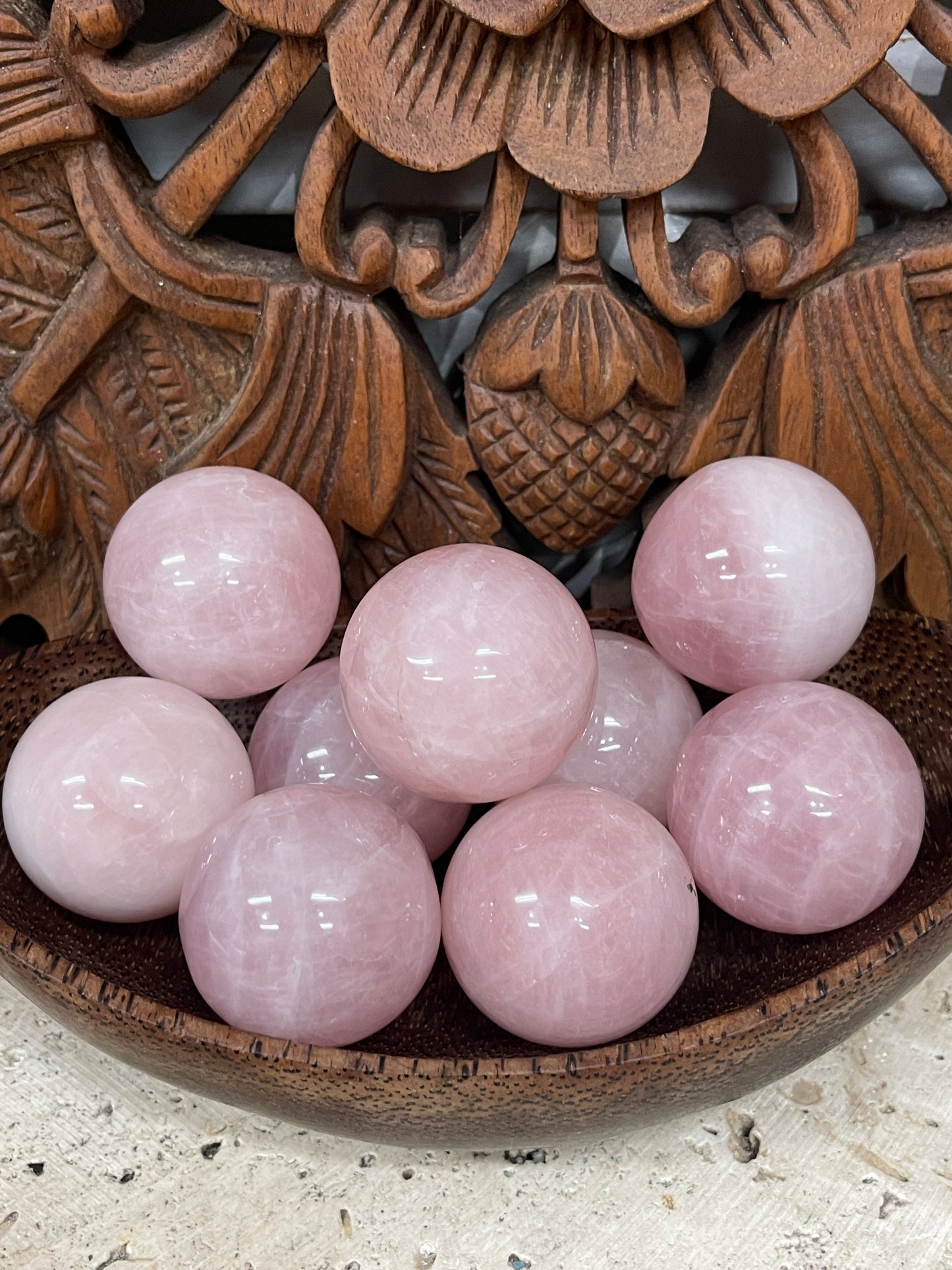 Rose Quartz Spheres