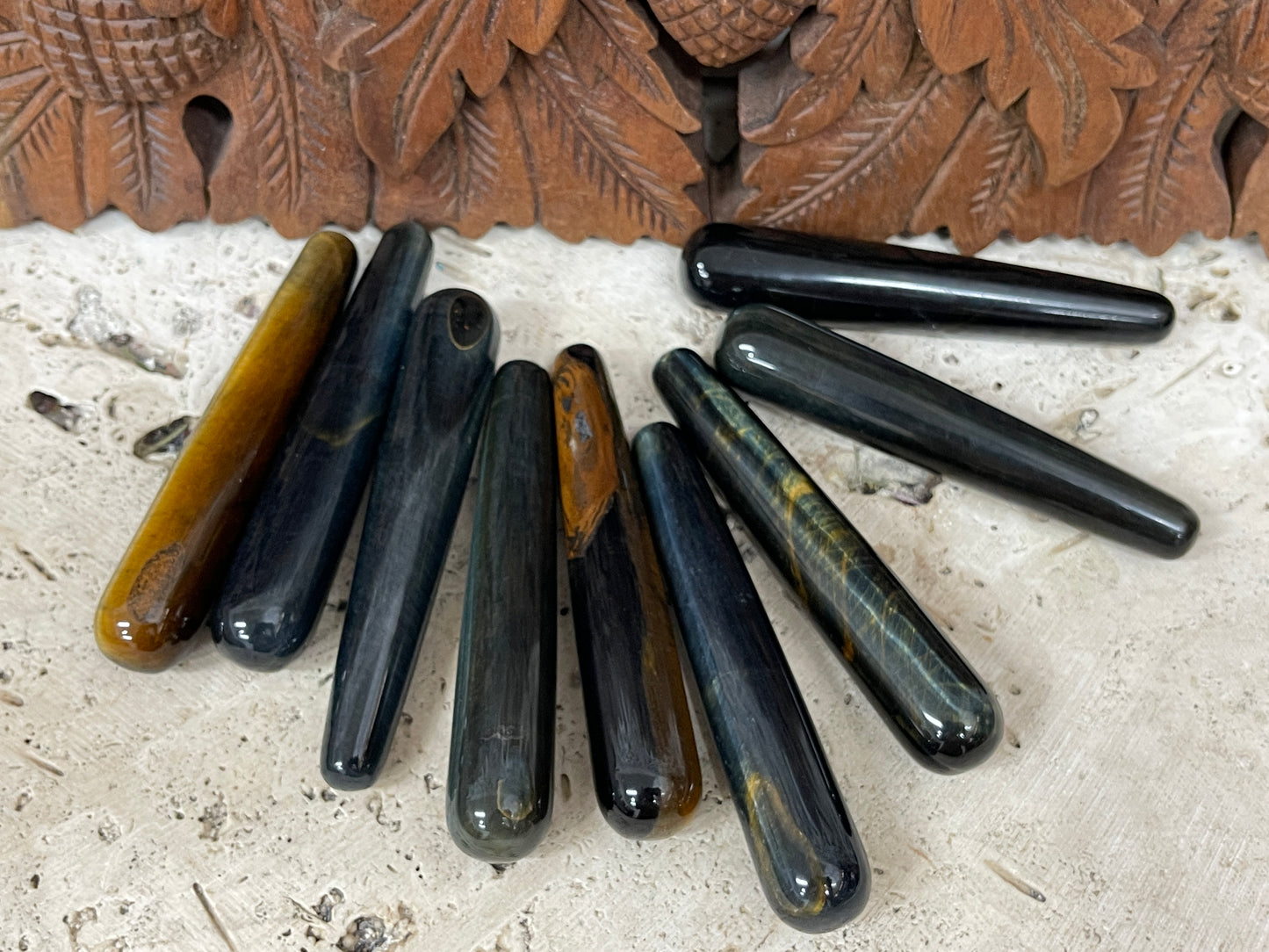 Multi Tigers Eye Wands