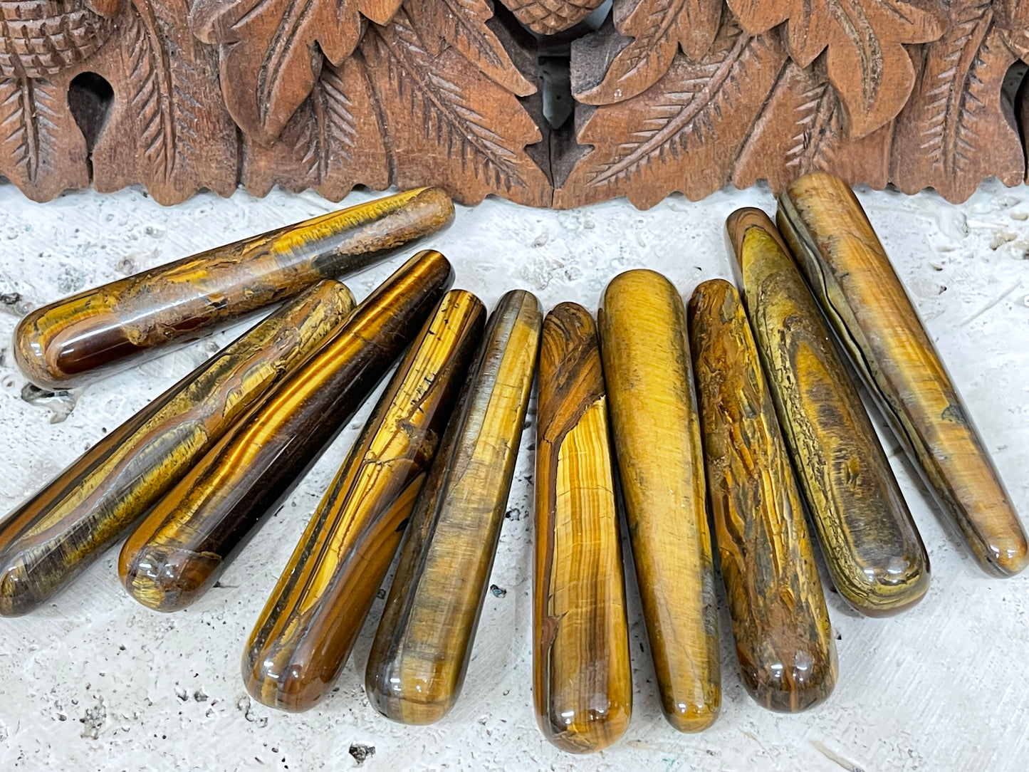 Multi Tigers Eye Wands