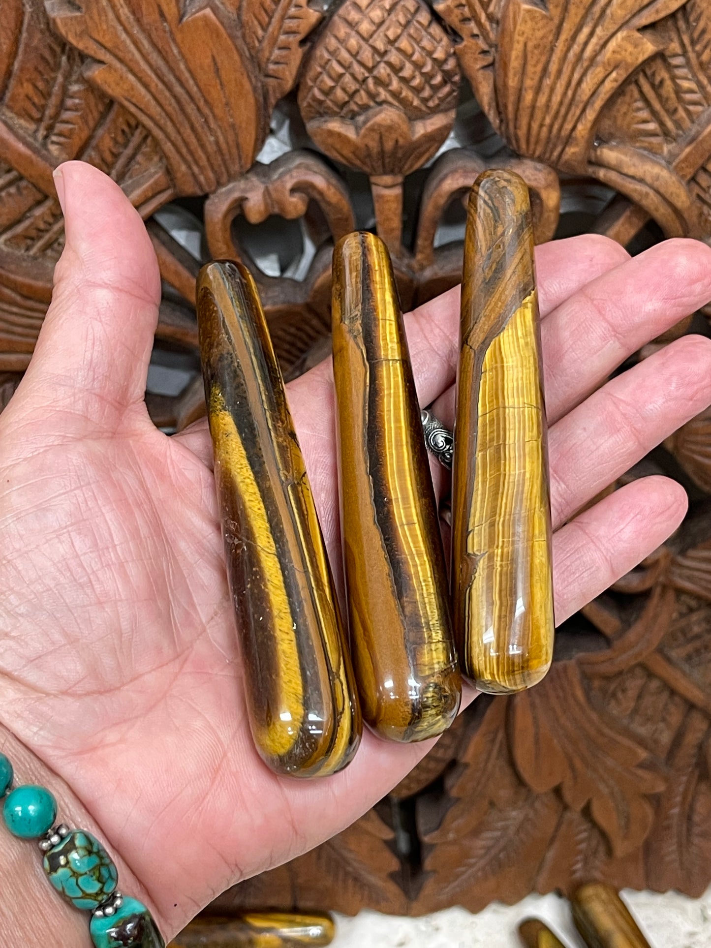 Multi Tigers Eye Wands