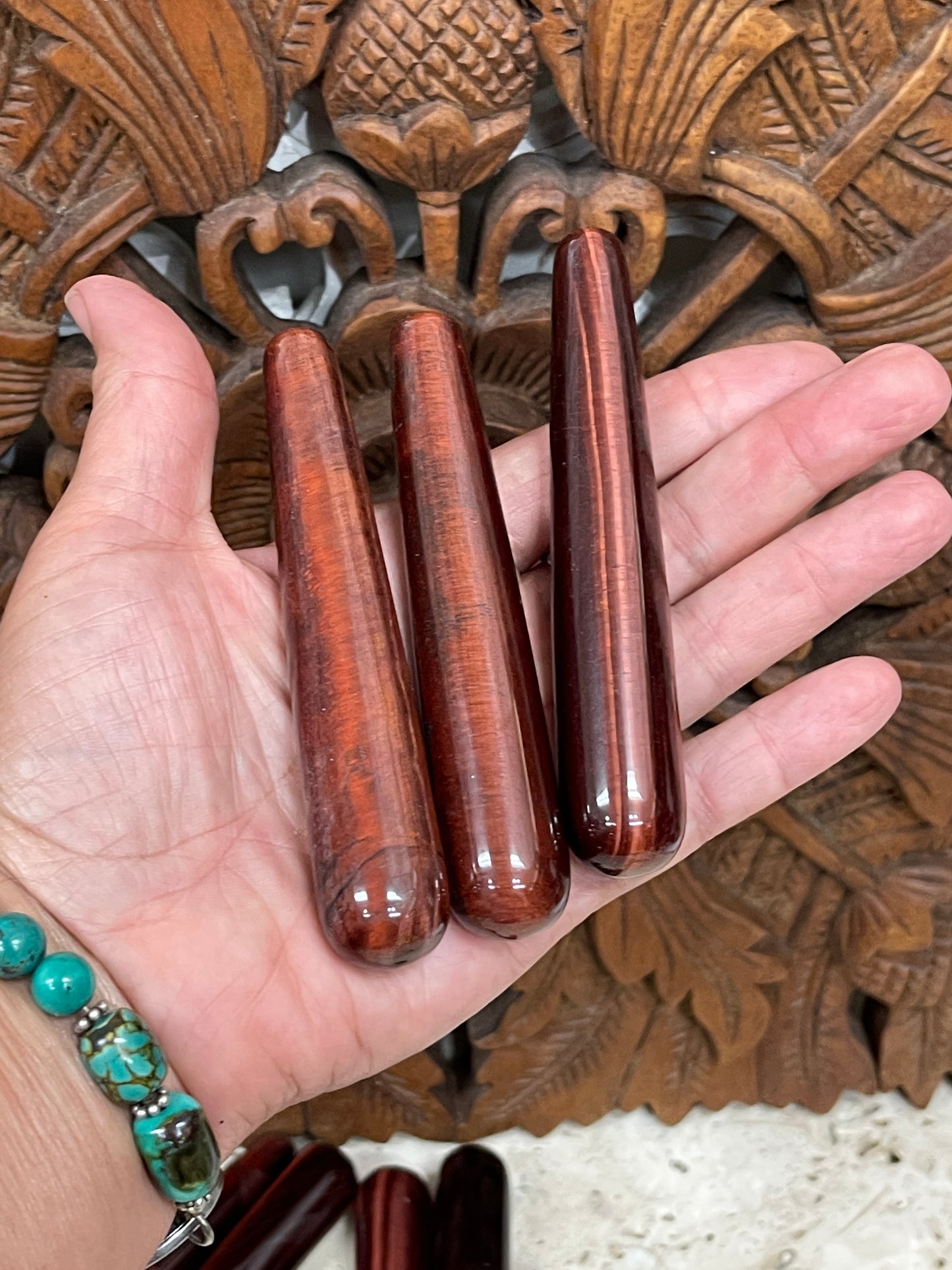 Multi Tigers Eye Wands